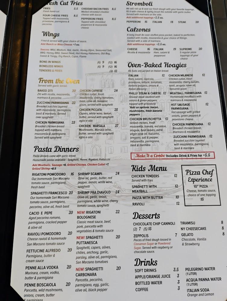 Italian Village Trattoria Menu image 1
