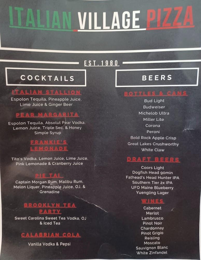 Italian Village Trattoria Menu image 4